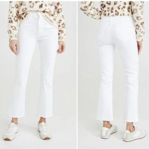 **SOLD**Mother The Hustler High Waist Fray Hem Ankle Bootcut Jeans